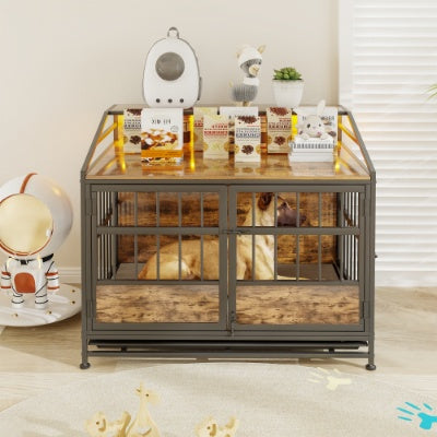Multi-function Furniture Style Dog Crates With Storage