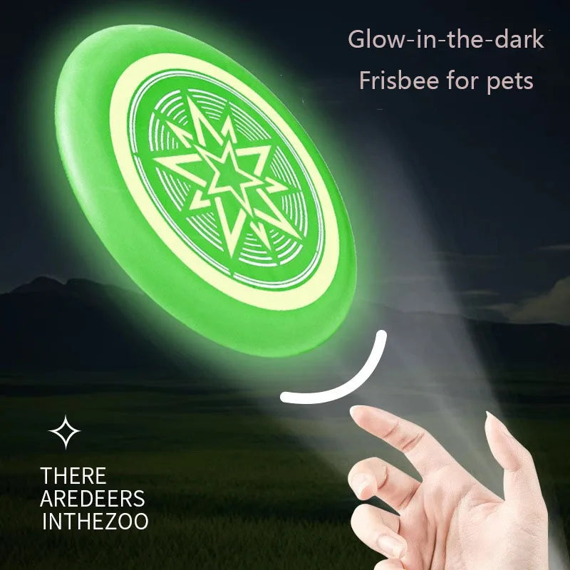 Glowing Dog Toy Flying Discs - Love My Pet