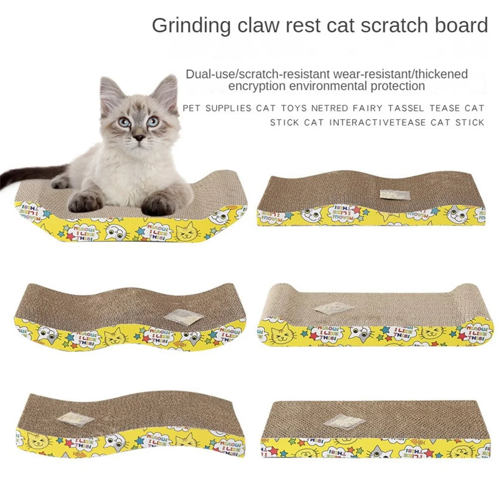 Cartoon Cat Scratching Board