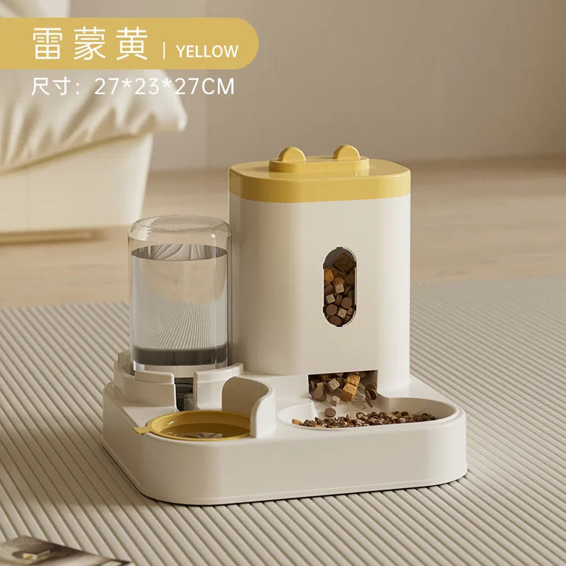 Automatic Pet Feeder With Water Fountain