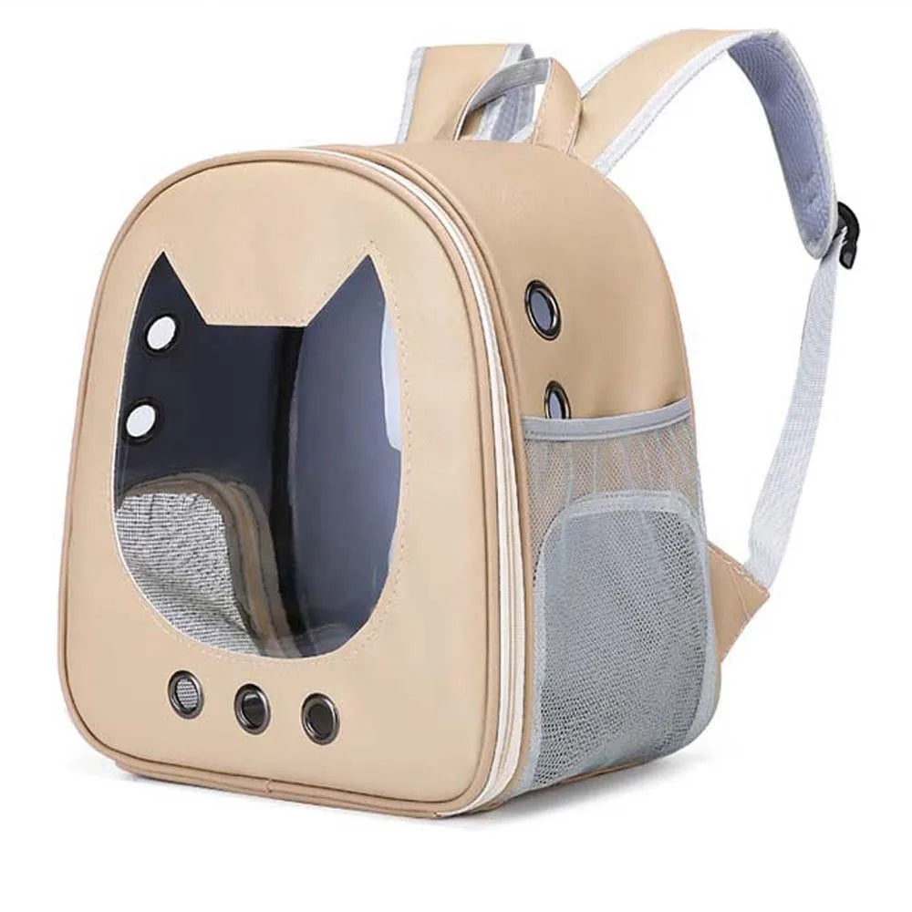 Portable Pet Carrier and Travel Outdoor Backpack Breathable with Padded Shoulders