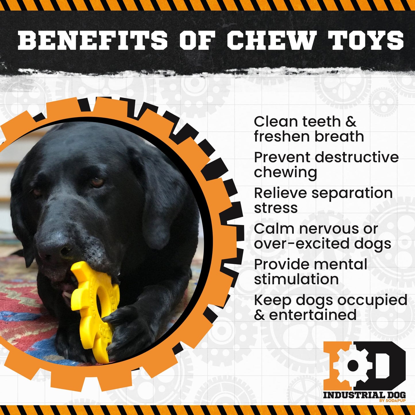Circular Saw Blade  Ultra Durable Nylon Dog Chew Toy