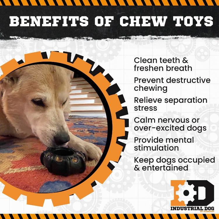 Tractor Tire eChew Ultra Durable Nylon Chew & Enrichment Toy