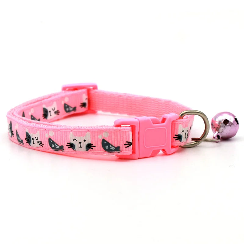 Colorful Cats Pattern Adjustable Collars