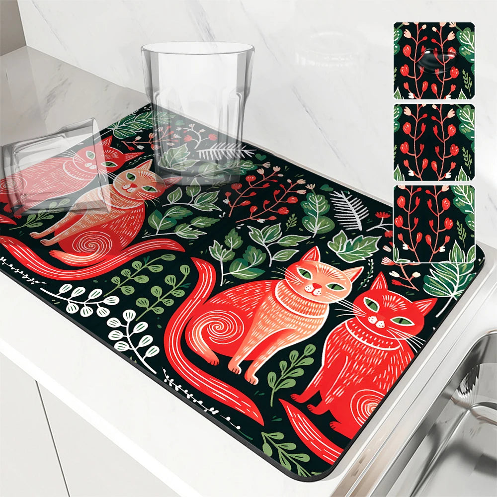 Several Designs, Large Kitchen Absorbent Mats