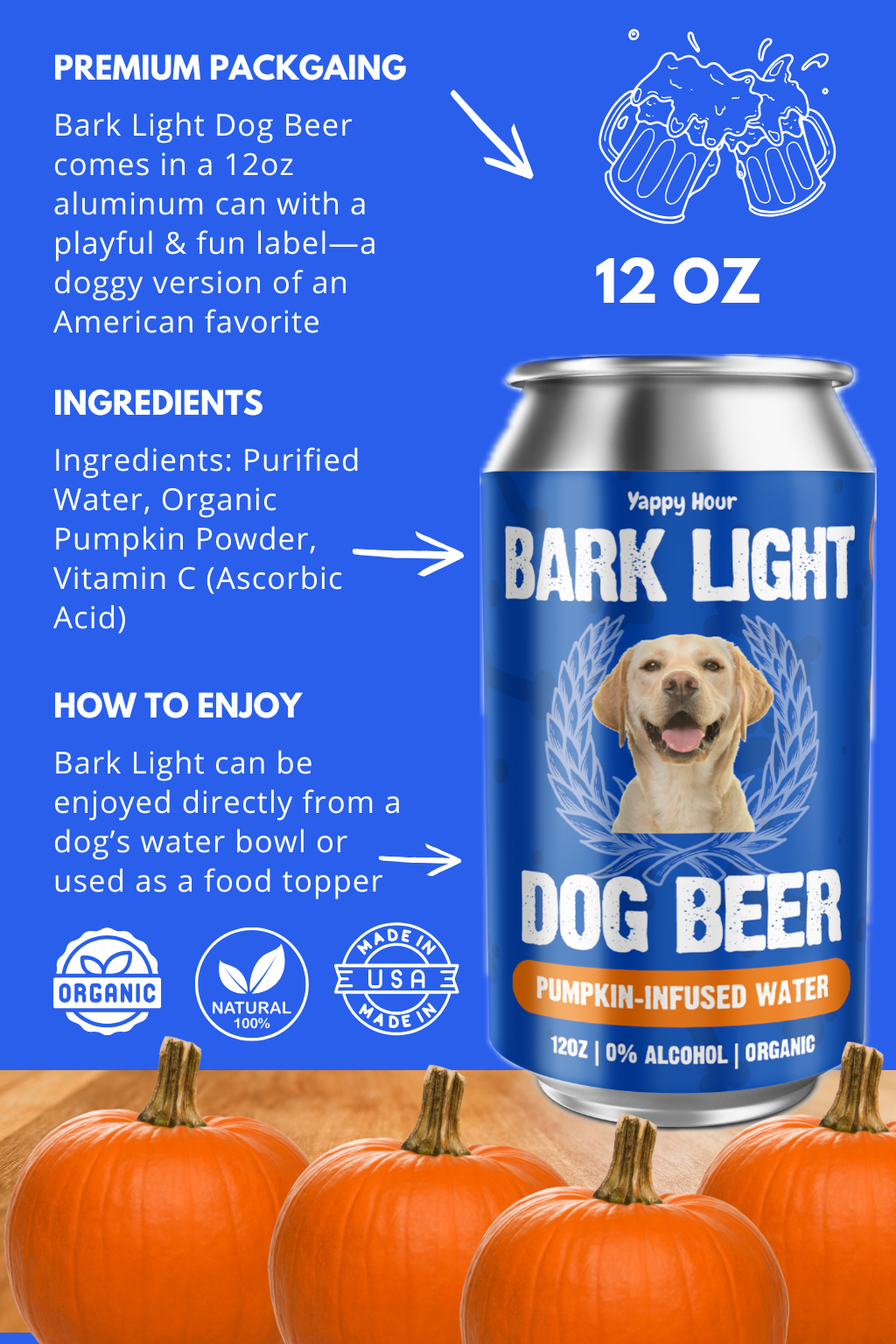 Bark Light Dog Beer