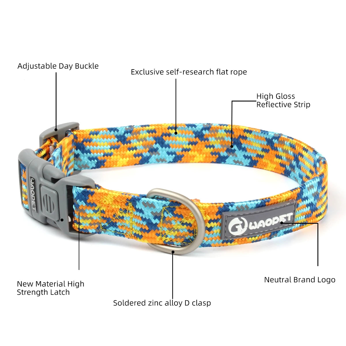 Pet Reflective Collar ,Colorful And Adjustable