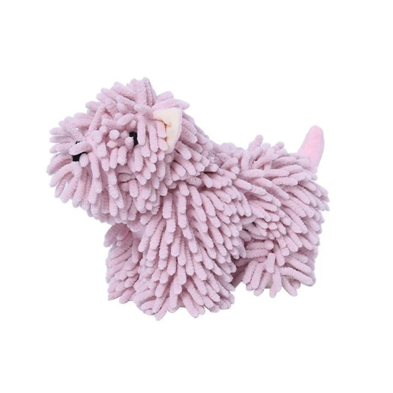 Cartoon Dog Chenille Kitchen and Bathroom Multifunctional Plush Wiping Toy