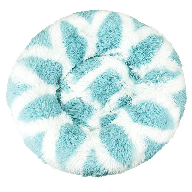 Dog or Cat Plush Round Pet Bed - Love My Pet