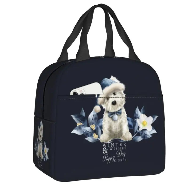 West Highland White Terrier Dog Thermal Insulated Lunch Bag