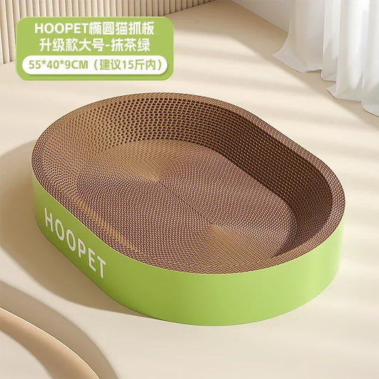 Durable Corrugated Oval Cat Scratching Board