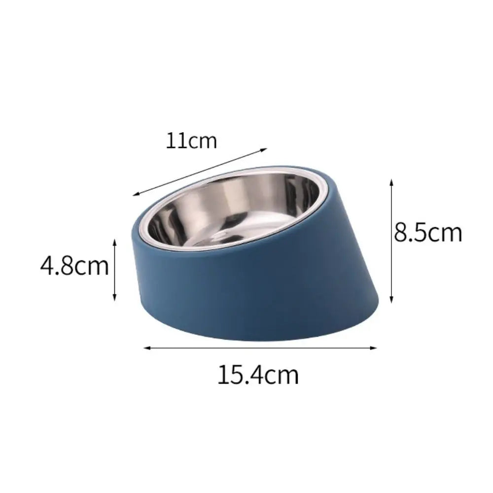 Anti Overturning Large Capacity Neck Protection Stainless Steel Pet Bowl - Love My Pet