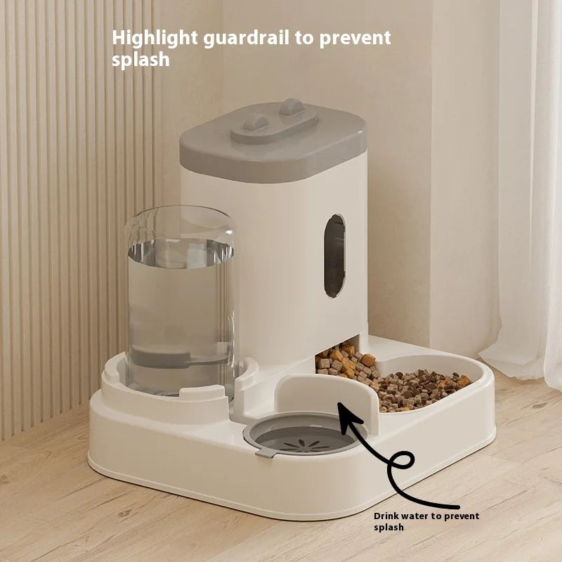 Automatic Pet Feeder With Water Fountain