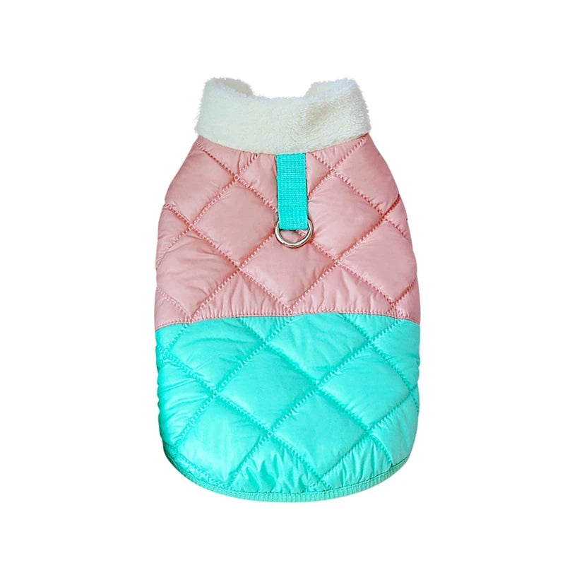 Winter Warm Dog Jacket, Windproof Fur Collar