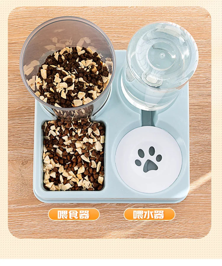 2-in-1 Pet Automatic Pet Feeder and Drinking Fountain