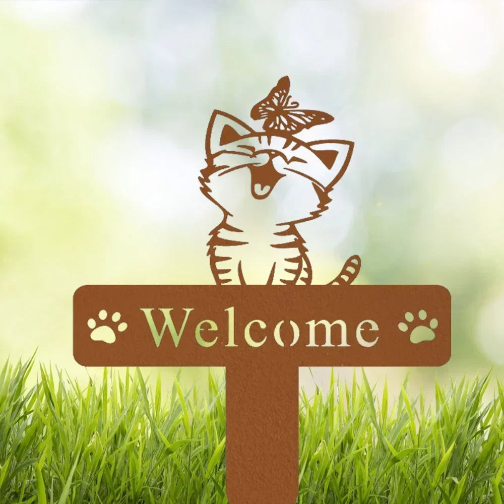 Alluring Cat Garden Decor