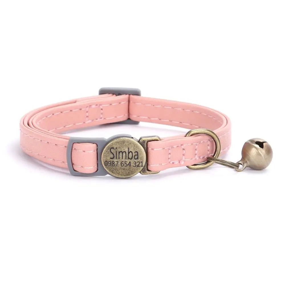 Anti-lost Pet Collars Leather