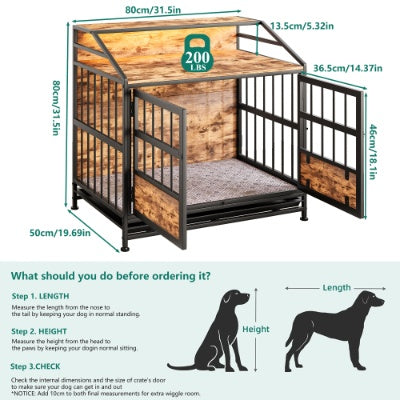 Multi-function Furniture Style Dog Crates With Storage