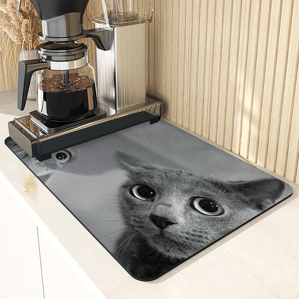 Super Absorbent Anti Skid Large Kitchen Absorbent Cat Mat