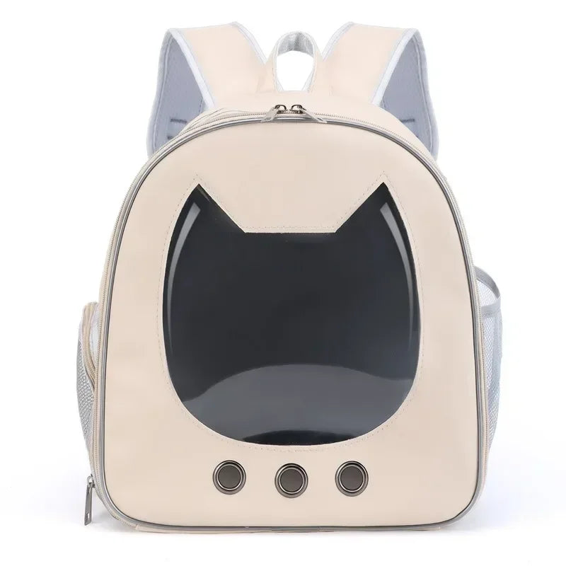 1 of 3  colors Breathable Pet Carrier Backpack Transparent Front and Shoulder Bag