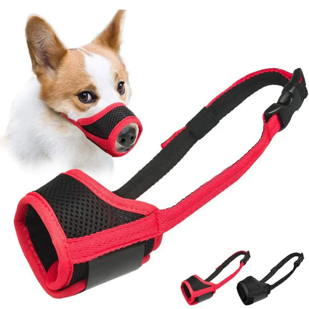 Comfortable Mesh Dog Muzzle With Adjustable Strap