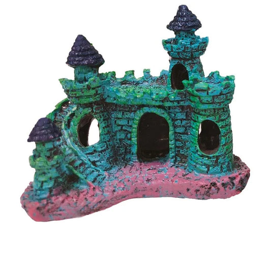 Resin Castle Fish Tank Accessories