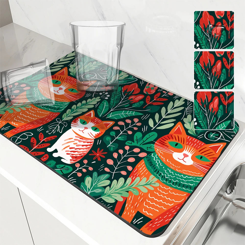 Several Designs, Large Kitchen Absorbent Mats