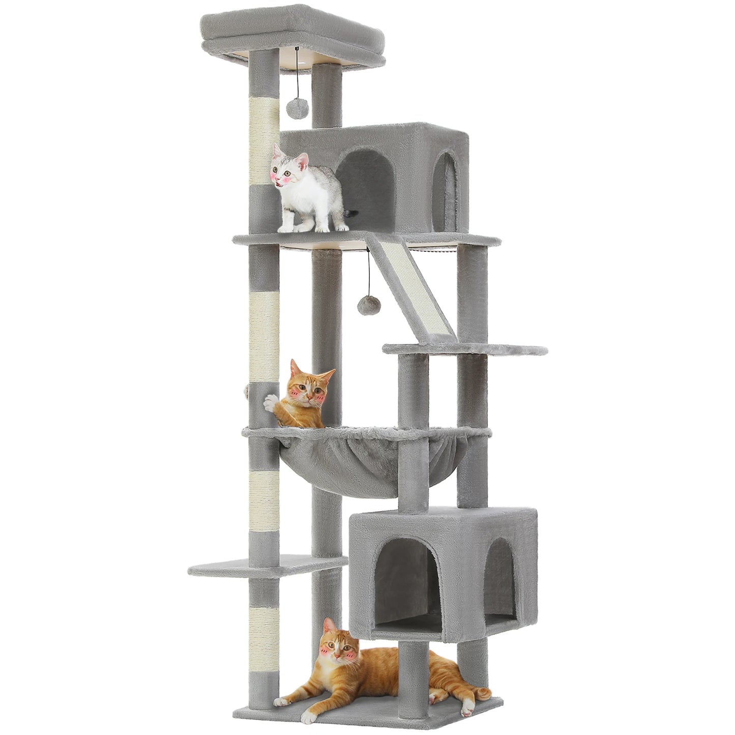 Cat Tree for Large Cats, 71" Tall