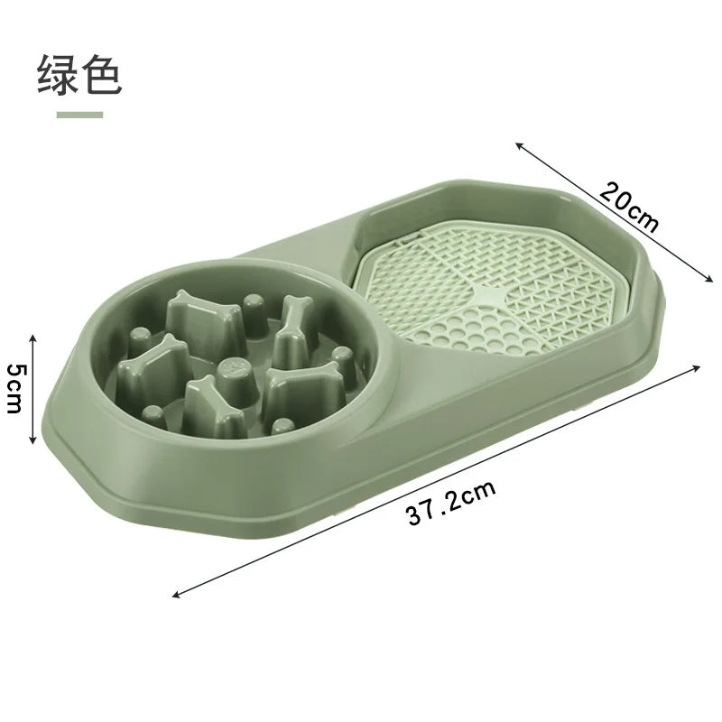 Pet feeder slow eating food bowl - Love My Pet