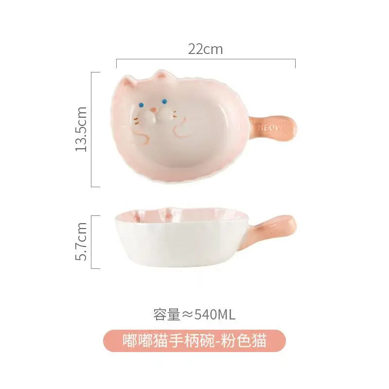 Beautiful Cartoon Cat Plates And Dishes