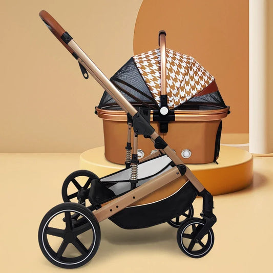 Pet Strollers With Detachable Basket