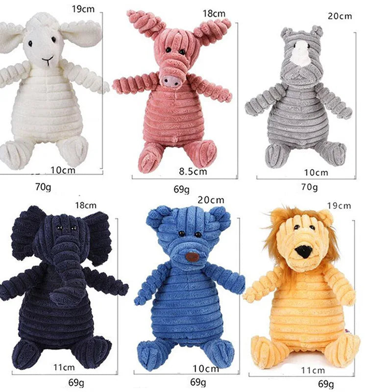 Different Cartoon Animal Plush Dog Toys