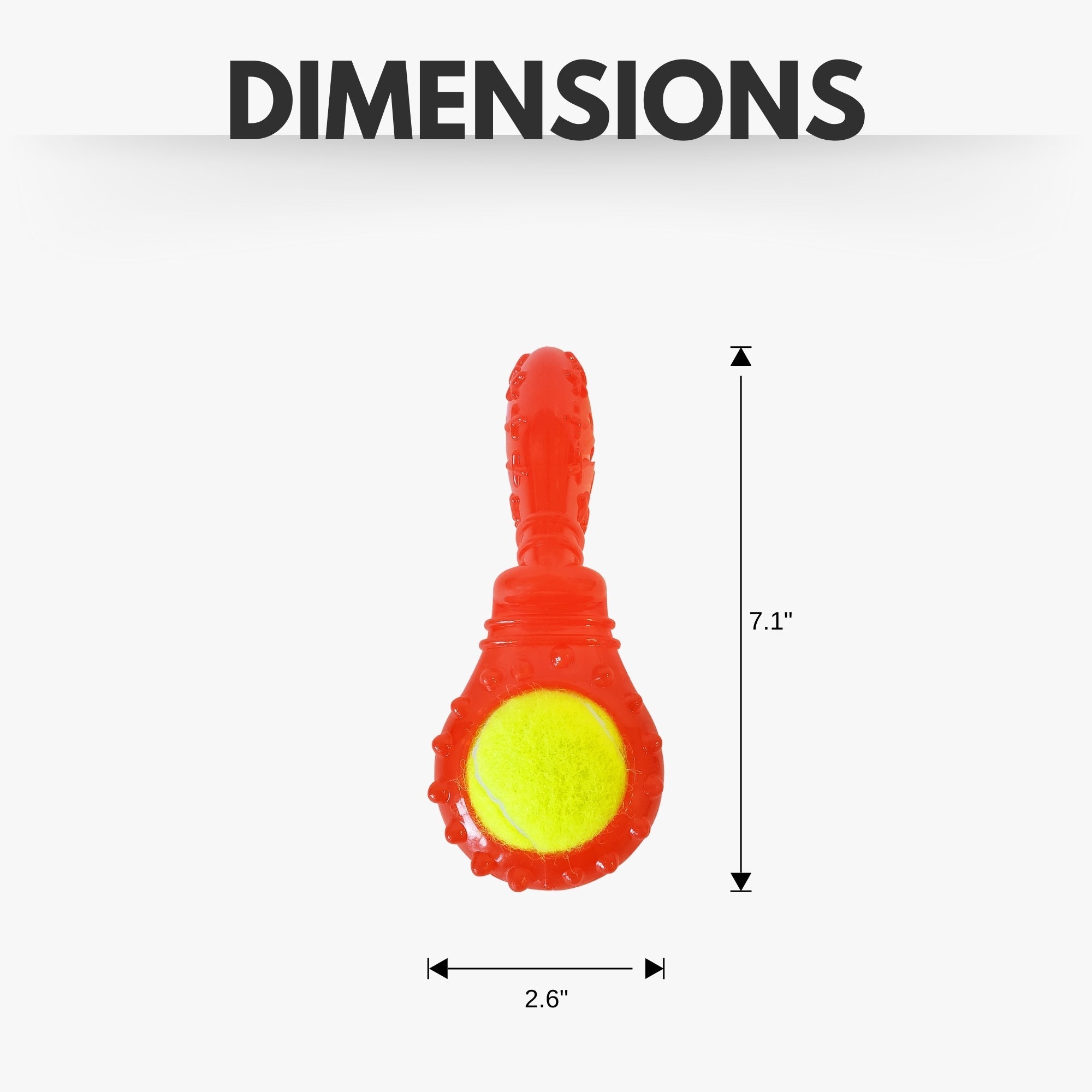 TPR Interactive Dog Chew Toy with Detachable Squeaker & Treat Fill