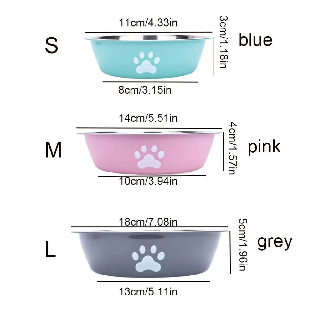 Non-slip Stainless Steel Dog Bowl - Love My Pet