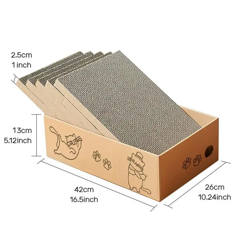 Cat Scratcher Reversible Thick Bed 5 Packs