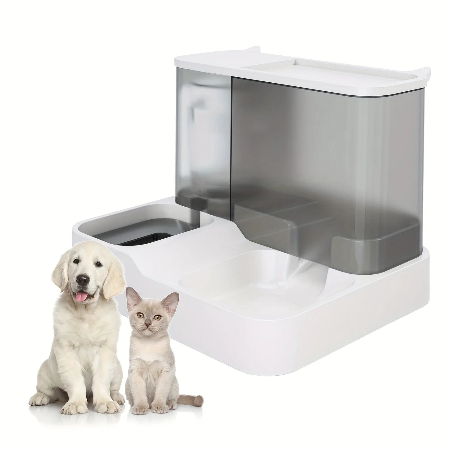 Pet Automatic Feeder Dog Cat Drinking Fountain