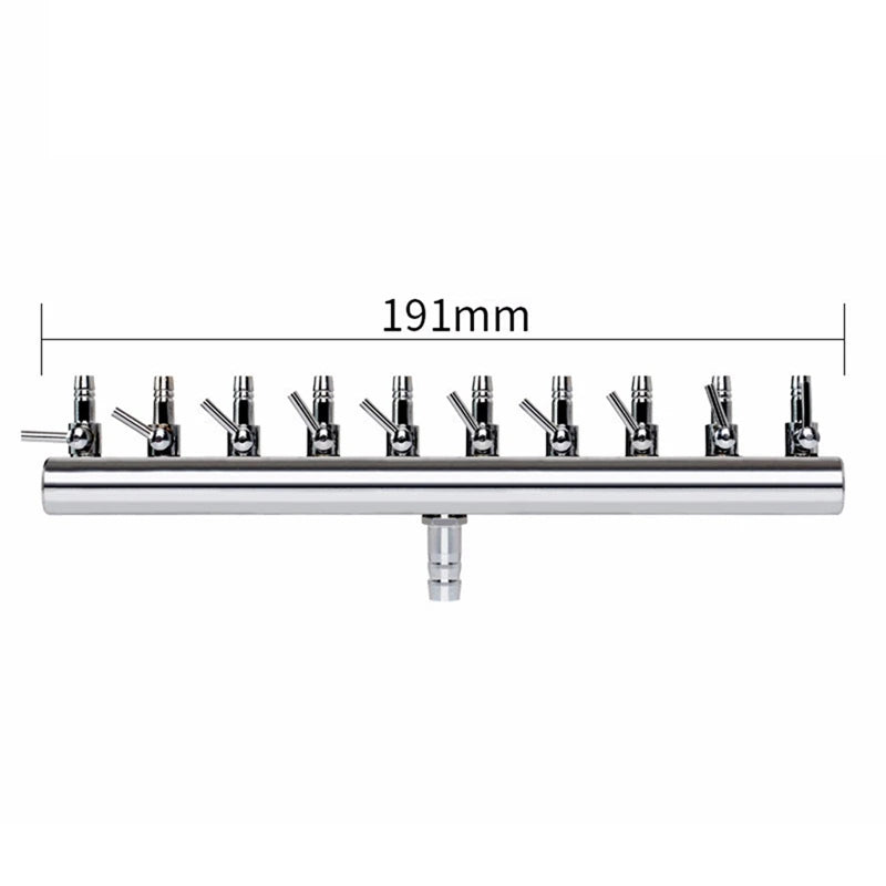 Air Splitter Valve Aquarium Fish Tank 2/4/6/ Way