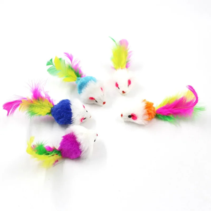 5 Pcs Cat Toys, Creative Mouse Shape Toy - Love My Pet