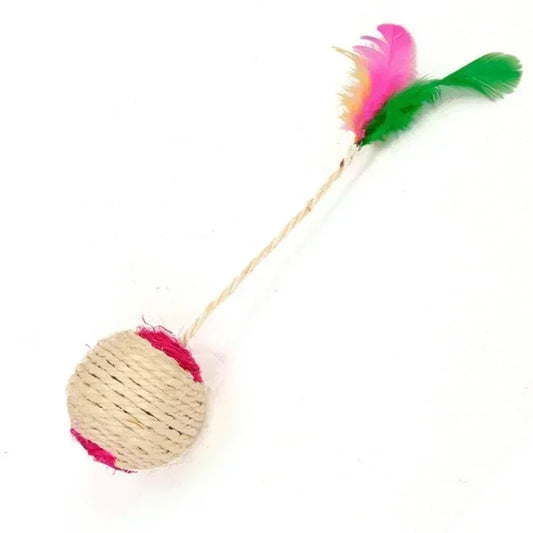 Cat Toy, Sisal Scratching Ball - Love My Pet