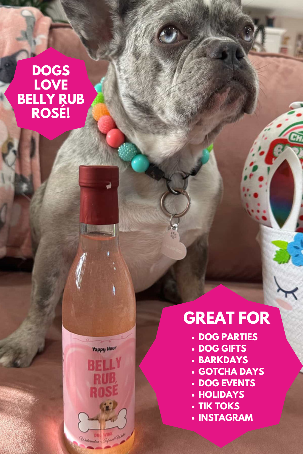 Belly Rub Rosé Dog Wine