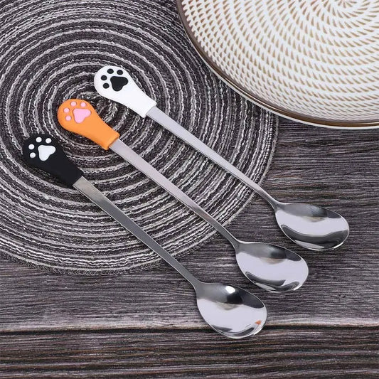 Stainless Steel Cat Paw Spoons