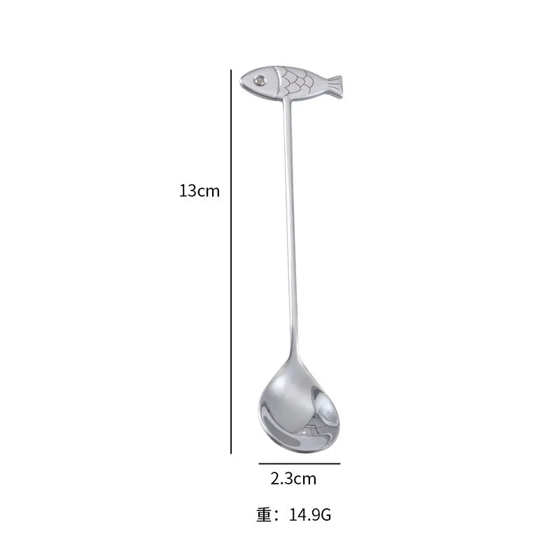 Cute Stainless Steel Cat Shape Teaspoon