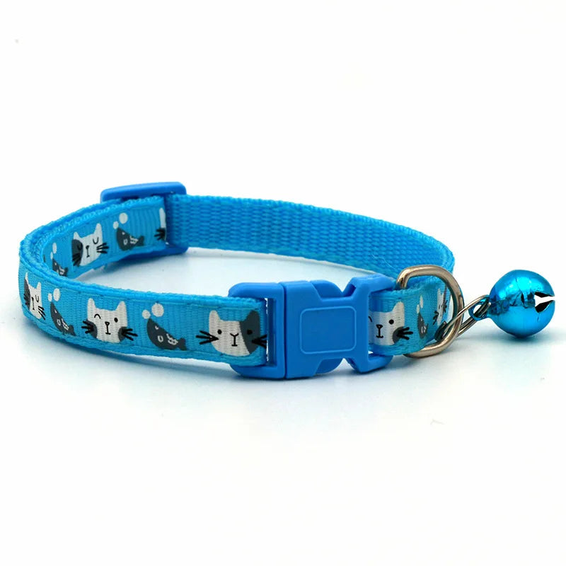 Colorful Cats Pattern Adjustable Collars