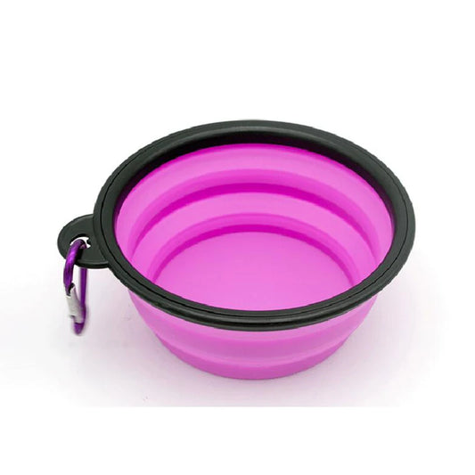 Folding Pet Silicone Pet Food or Water Bowl