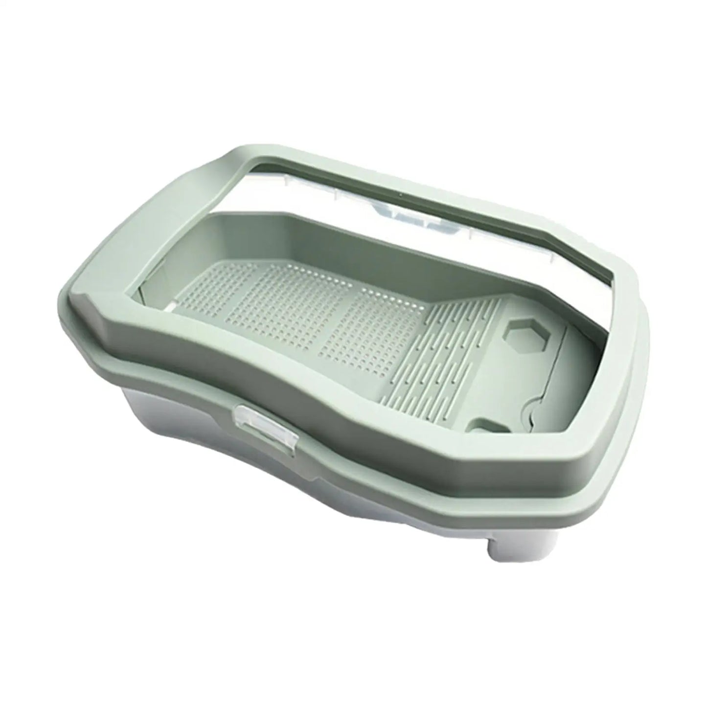 Turtle Aquarium Box with Platform Easy to Clean
