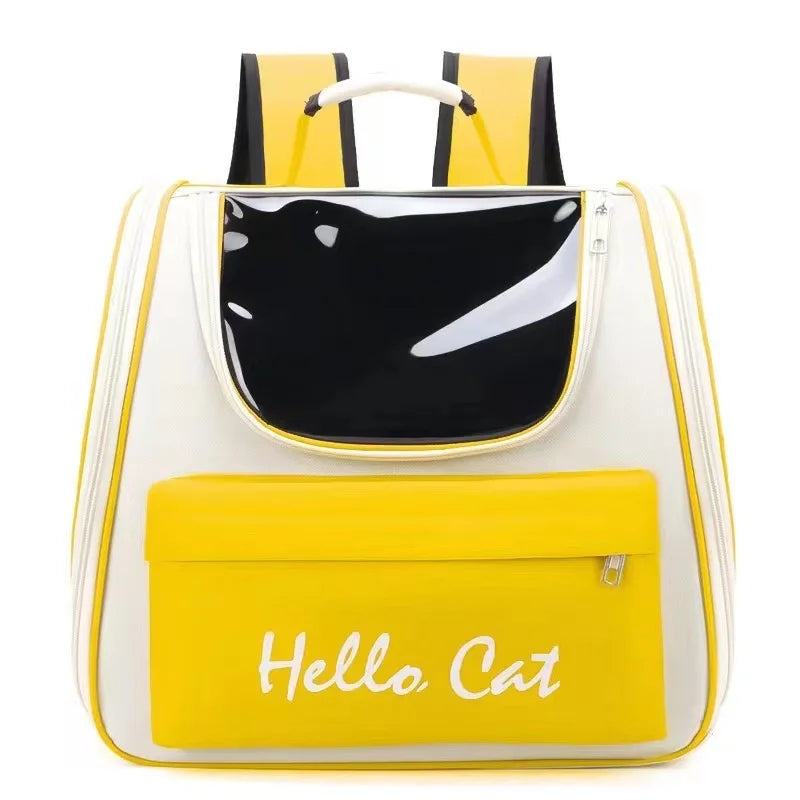 Breathable Portable "Hello Cat" Backpack