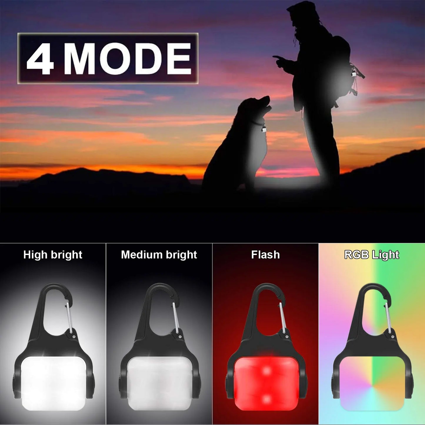 LED Pet Collar Light 2 Pack