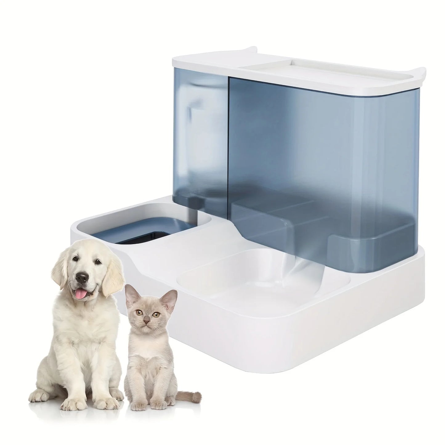 Pet Automatic Feeder Dog Cat Drinking Fountain