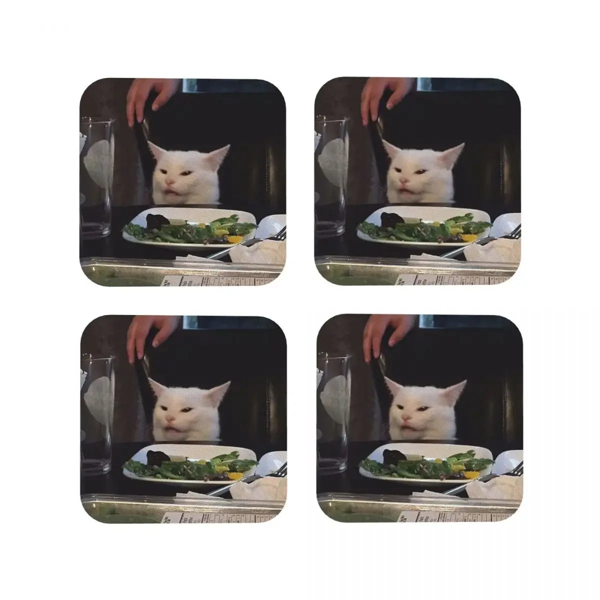 Cat Coasters Set of 4