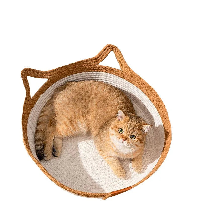 Cool Hand Woven Rattan Pet Sleeping Basket